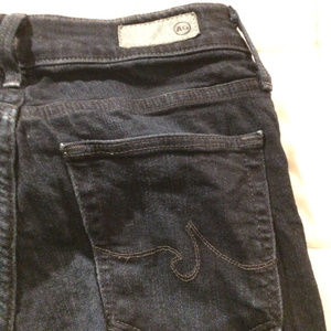 AG Adrianna Goldschmeid stretch skinny dark jeans
